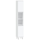 3 Piece Bathroom Cabinet Set White Engineered Wood 3187789