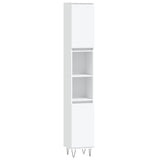 ZNTS 3 Piece Bathroom Cabinet Set White Engineered Wood 3187789