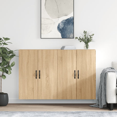 Wall Mounted Cabinets 2 pcs Sonoma Oak Engineered Wood 3197892