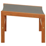 Garden Chair Grey Solid eucalyptus wood and textilene Medium 48698