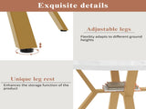 Modern and sleek round marble dining table , X-shaped coffee table with metal support, N639P264482G