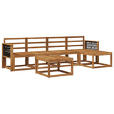Outdoor Sofa Set 6 pcs Natural Solid Acacia Wood 3385150