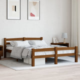 Bed Frame Honey brown Solid pinewood, plywood Single Durable 322077