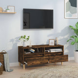 TV Cabinet Smoked Oak 100x34.5x44.5 cm Engineered Wood 831898