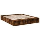 Bed Frame without Mattress Smoked Oak 200x200 cm 3280542