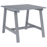 Garden Dining Table Grey 88x88x74 cm Solid Acacia Wood 312410