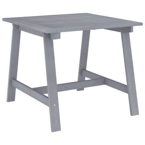 Garden Dining Table Grey 88x88x74 cm Solid Acacia Wood 312410