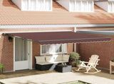 Awning Frame Brown 400 x 300 cm Polyester with PU coating 3330523
