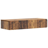 Wall-Mounted Side Table Old Wood 87.5 x 34.5 x 17 cm 898333