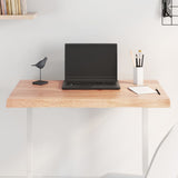Table Top Light Brown 80x60x cm Treated Solid Wood Live Edge 363945