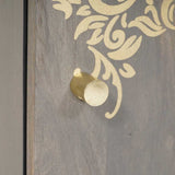 Wall Cabinet Wall-mounted Grey 38 x 33 x 48 cm Solid Mango Wood 4018792