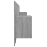 Bed Headboard with Cabinets Grey Sonoma Engineered Wood 3115746