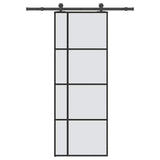 Sliding Door with Hardware Set 76x205 cm ESG Glass&Aluminium 3332910