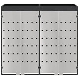 Wheelie Bin Storage for 2 Bins Anthracite 136 x 77.5 x 121.5 cm 3394783