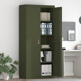 Storage Cabinet Olive Green 90 x 40 x 200 cm Steel 3406176