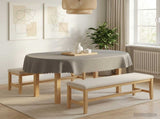 Table Cloth 5 pcs Oval Light Grey 130 x 180 cm 42040507