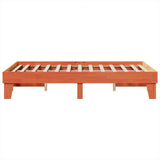 Bed Frame without Mattress Wax Brown 120x200 cm Solid Wood Pine 855360