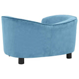 Dog Sofa Turquoise 69x49x40 cm Plush 171026