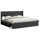 Bed Frame with Storage and Headboard 3 pcs Engineered Wood 3414172