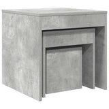 Nesting Tables 3 pcs Concrete Grey Engineered Wood 808598