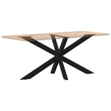 ZNTS Dining Table Leg Spider Shape Black 150x78x cm Steel 4013116