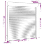 Roller Shutter Aluminium 130x140 cm White 144973