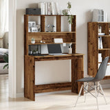 Desk with Shelves Old Wood 102x45x148 cm Engineered Wood 855834