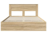 Bed Frame with Drawer Sonoma Oak 120 x 200 cm Engineer Wood 3409864