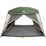 Family Tent Cabin 6-Person Green Waterproof 4009566