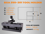 Quick Change Turning & Facing Lathe Tool Post Holder Set 5 PCS 250-201 09989545