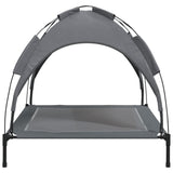 Dog Bed with Canopy Anthracite Oxford Fabric and Steel 172599