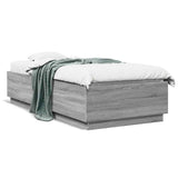 Bed Frame without Mattress Grey Sonoma 100x200 cm 3209721