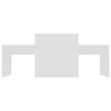 Coffee Table Set White 100x48x40 cm Engineered Wood 802912