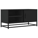 TV Cabinet Black 80x34.5x40 cm Engineered Wood and Metal 848819