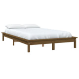 820554 Bed Frame without Mattress Honey Brown 160x200 cm Solid Wood