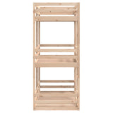 ZNTS Triple Bunk Bed without Mattress 80x200 cm Solid Wood Pine 3284251