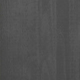 Sideboard "HAMAR" Dark Grey 85x35x80 cm Solid Wood Pine 340498