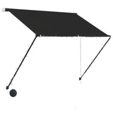 Retractable Awning with LED 200x150 cm Anthracite 145916
