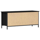 TV Cabinet Black Oak 100 x 35 x 45 cm Engineered Wood 873888