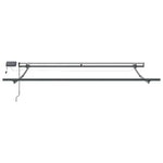 Retractable Awning Manual Red and white 300 x 250 cm Fabric 3329984