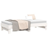 ZNTS Pull-out Day Bed without Mattress White 2x cm 823395