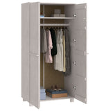 Wardrobe HAMAR White 89x50x180 cm Solid Wood Pine 340481