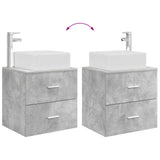 Bathroom Furniture Set 2 pcs Concrete Grey Engineered Wood 3403979