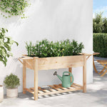 Garden Planter Beige 155 x 59 x 76.5 cm Solid fir wood 42006575