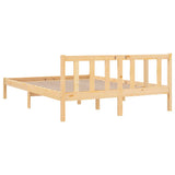 810082 Bed Frame without Mattress Solid Wood 140x200 cm
