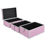 Make-up Case 37x24x40 cm Pink Aluminium 91841