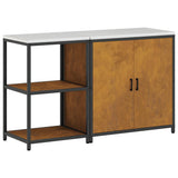 Kitchen Storage Set HATTEM 2 pcs Rusty Steel 3392686