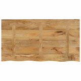 Table Top 110x60x2.5 cm Live Edge Solid Wood Rough Mango 370359