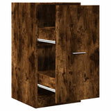 Apothecary Cabinet Smoked Oak 40x41x77.5 cm Engineered Wood 855191