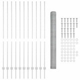 Welded Wire Fence 25 x 1.5 m Hot-Dip Galvanised Steel 3337011